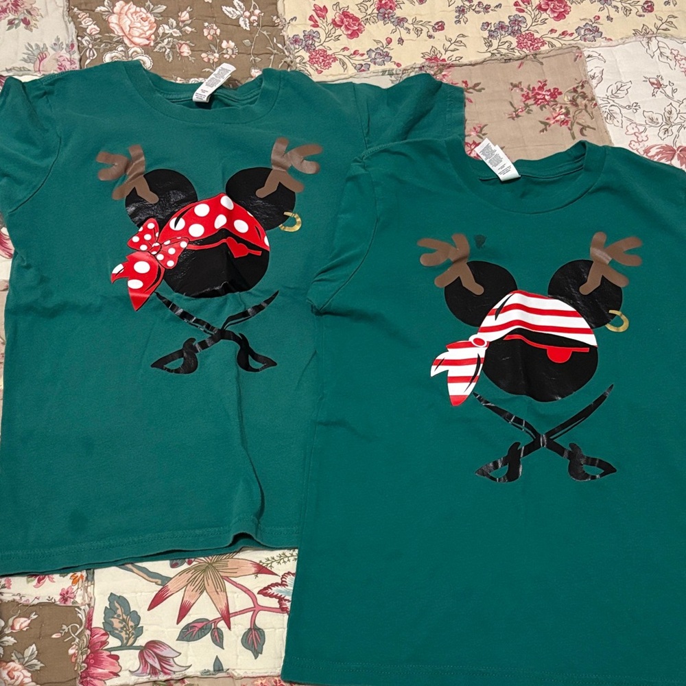 Boy/Girl Disney pirate Christmas shirts
